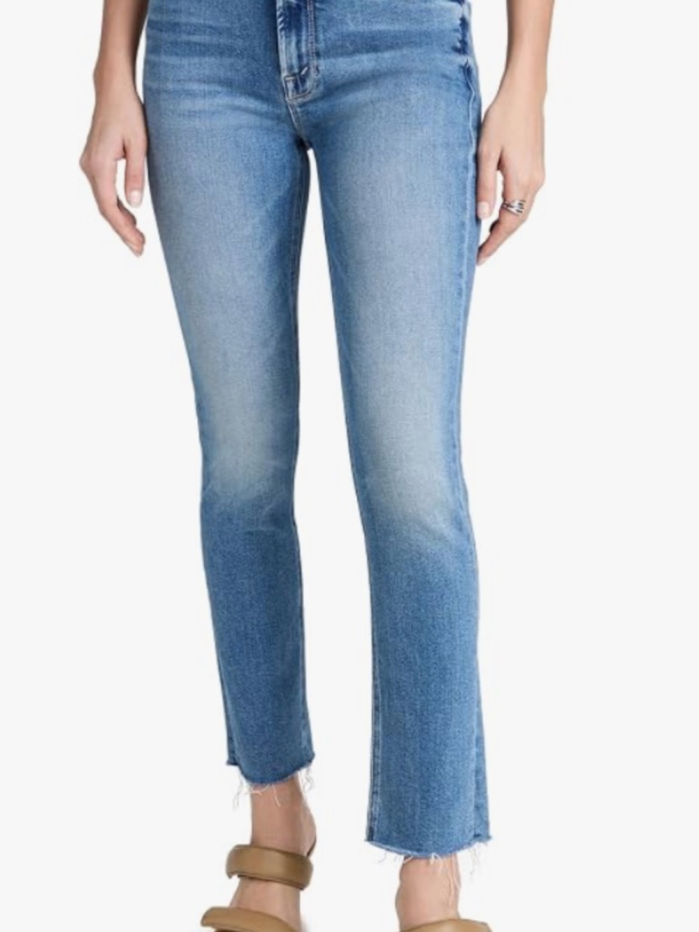 Lil Mother Denim Mid Rise Dazzler Ankle Fray, Riding the Cliffside, 30 Petite